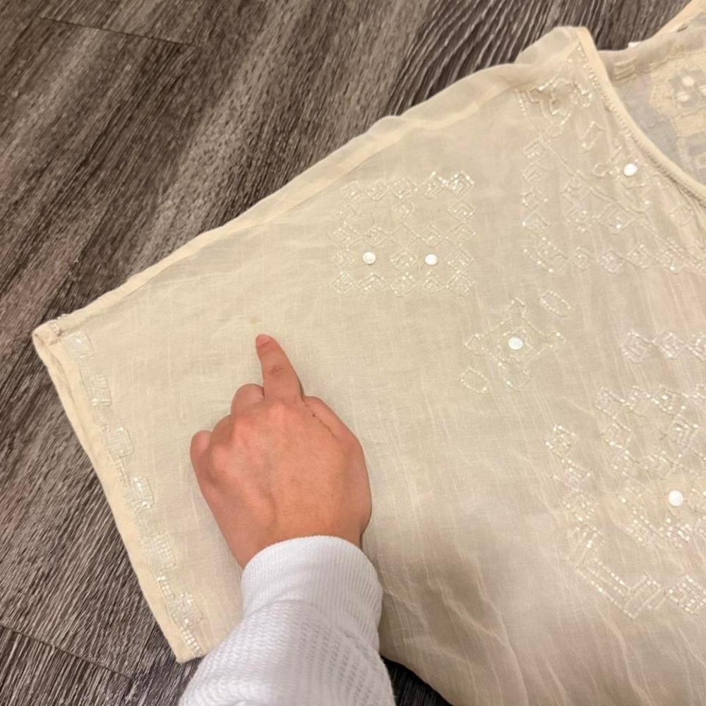 Love Sam Cream Beaded Boho Cardigan - Picture 7 of 8